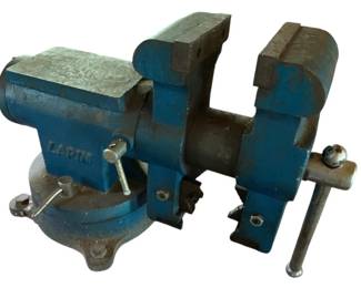331 - Larin Multifunction Vise 5" - 11 x 17 x 5 (Description): bolted to work bench, will need tools to remove