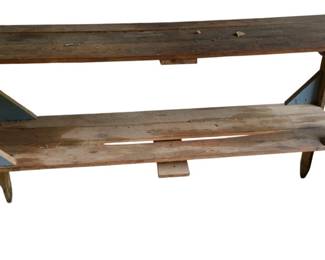 324 - 2 Tier Wooden Work Bench - 36 x 72 x 21