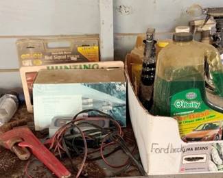 115 - Assorted Items on shelf