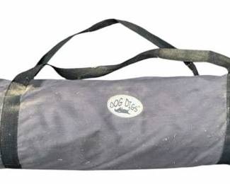 107 - Dog Digs portable collapsible travel crate w/case (Description): content not verified