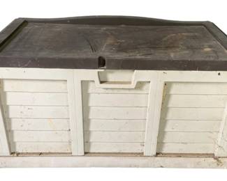 113 - Outdoor Plastic Storage Box - 23 x 45 x 22