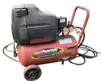 125 - Coleman Powermate 6 Gallon Air Compressor (Description): Used as is electric/electronic/mechanical item. No guarantee all components, untested.