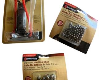 368 - Marksman Slingshot w/ 3/8" Steel Hunting Shots