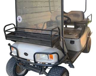 408 - Refurbished E-Z Go Golf Cart - 77 x 104 x 43.5 (Description): Used as is electric/electronic/mechanical item. No guarantee all components, untested.