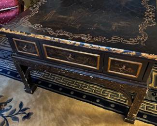 Asian painted coffeetable
