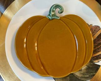 Pottery Barn Pumpkin Plates