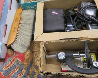 Lot 178. Hair clippers, microscope and more