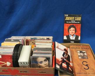 Lot 248. CDs and some 45 records
