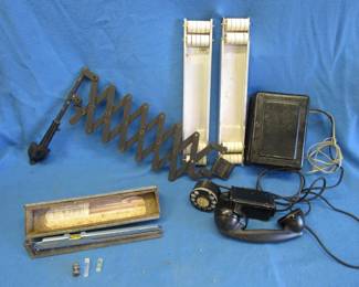 Lot 417. Bell Systems Phone and Parts, Perfection Grade Scale, and More.