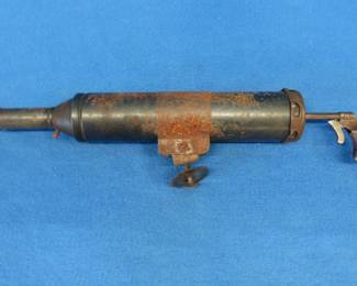 Lot 17. "Smith's Big Shot" automatic machine gun toy cannon for parts or repair