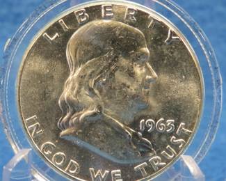 Lot 408. 1963 P proof Franklin half dollar