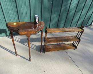 Lot 276. Table and shelf