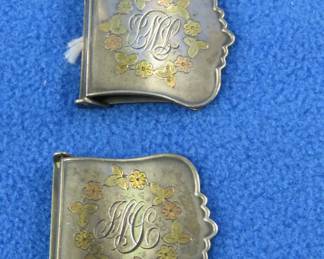 Lot 149. Sterling silver buckles. 23 grams.