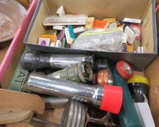 Lot 145. Matches, flashlights and more