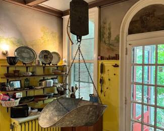 Very cool old antique hanging scale, 30lb limit, Penn Scale Mfg