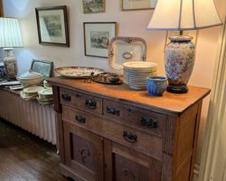 Antique dining room sideboard