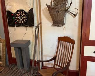 Old French grape harvest basket worn on the back