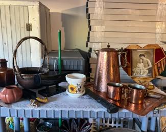 Copper coffee set