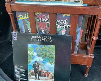 Records and record or magazine holder