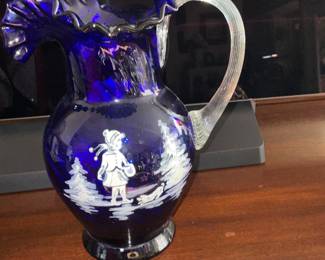 Fento Mary Gregory pitcher