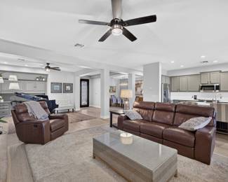3 Piece Leather Sofa Recliner Set $1500 (Large Sofa with recliners, Small Sofa with recliners, Rocker Recliner) $1500