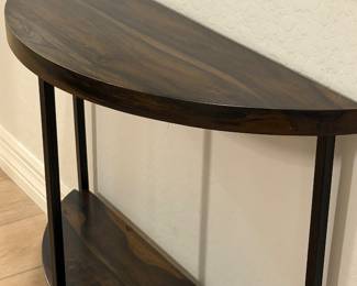 Entry Table Wood and Metal $50
