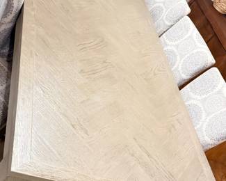 8 ft Restoration Hardware Dining Table with 10 Chairs $1000