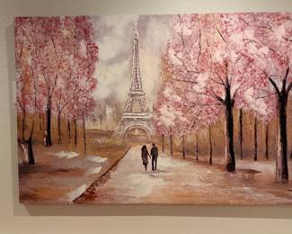 Paris Giclee Stretch Canvas over Wood Frame 40" by 60" $30