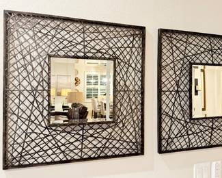 Wire Mirrors 26" by 26" each $20