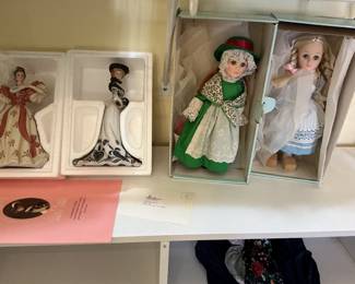 Dolls in original boxes