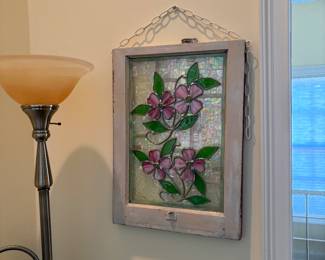 Stained glass painted window