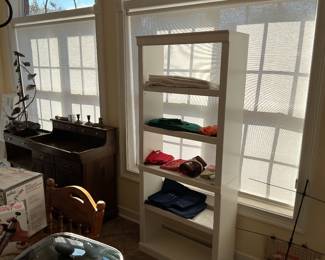White shelving