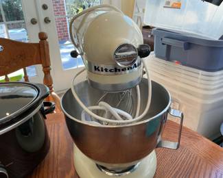 KitchenAid mixer with attachments