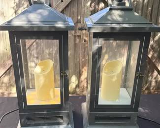 Pair of 27 Duraflame Electric Heater Lanterns