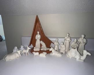Ceramic nativity scene