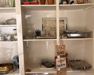 Miscellaneous serving dishes and home decor