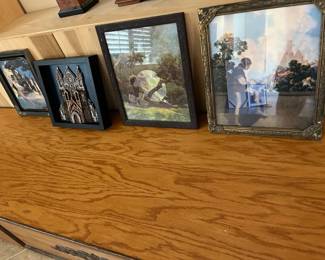 Three Prints of Young Lads and a 3D Piece