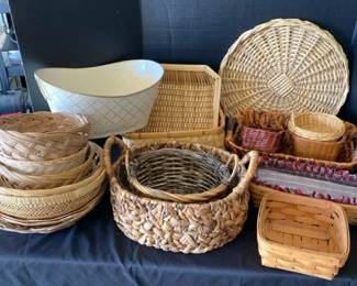 Lot of Baskets Couple Longaberger Included