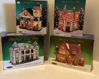 Heartland Valley Village Porcelain Lighted Houses