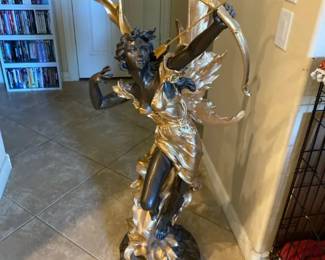 Art Nouveau Angel Releasing Her Arrow