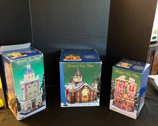 Deluxe Porcelain Lighted Houses