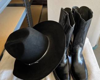 Resistol Cowboy Hat and Cowboy Boots