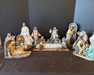 Large Assortment of Jesus Statues