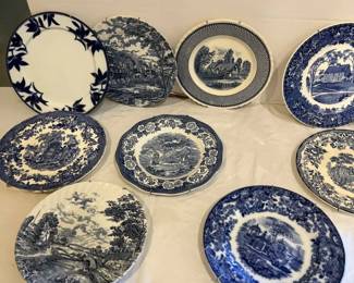 Last of Blue Plates Ten All Together
