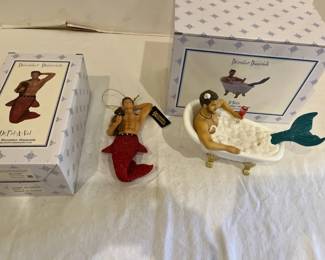 Lot 18 December Diamonds Mermen Ornaments