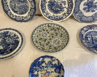 Asian Style Decorative Wall Hanging Plates