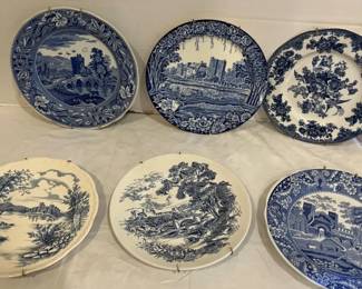 English Castle Themed Plates Spode, Wedgewood, Staffordshire