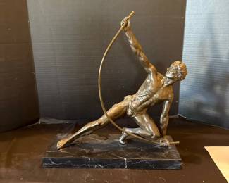 Art Deco Sculpture Titled the Bender