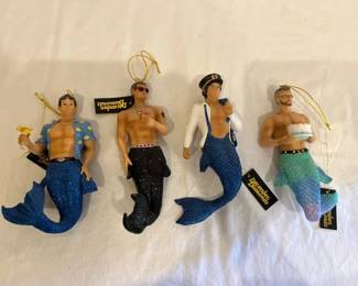 Lot 12 December Diamonds Mermen Ornaments
