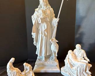 Three Statues of Jesus